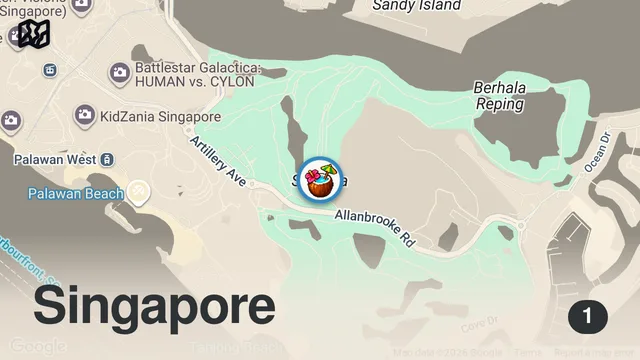 Map of Sentosa Island that I didn't know of 🤩