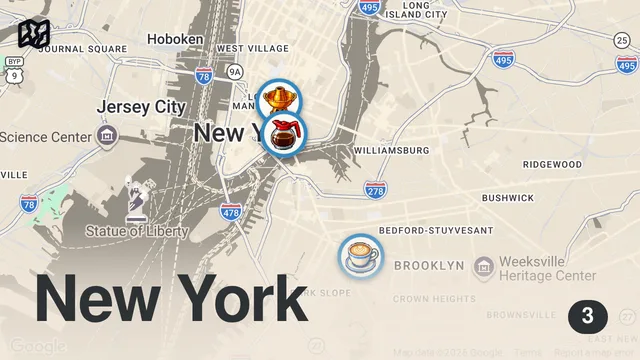 Map of MUST-TRY NYC BRUNCH SPOTS?