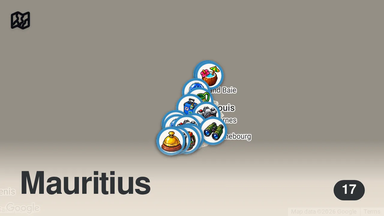 Map of 17 spots from MAURITIUS TRAVEL (2026) | Top Places & Best Things To Do In Mauritius