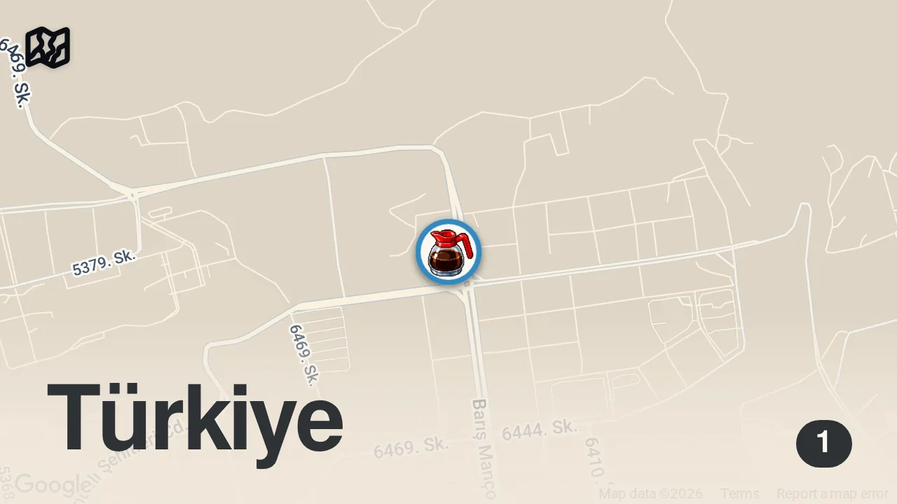 Map of 1 spot from BU ŞİŞ BURDUR ŞİŞ! #shorts #burdur #şiş