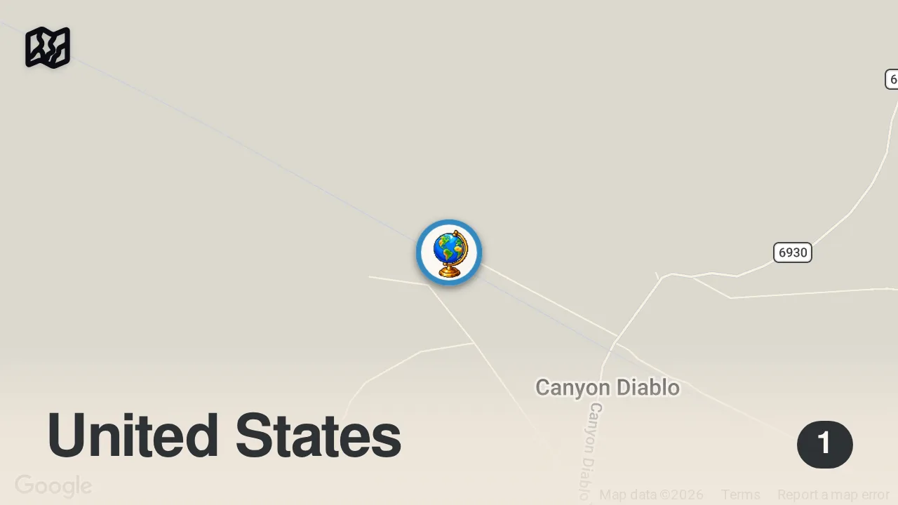 Map of 1 spot from Most ABANDONED Places in Arizona - Don't Go ALONE