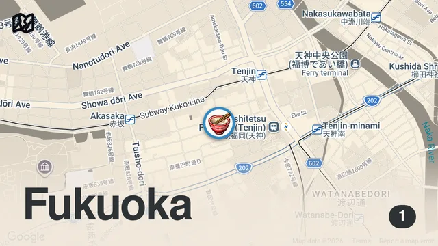 Map of 【海外の反応】海外で大バズり「日本の食事が異常」一蘭＆コンビニで外国人旅行者が感動