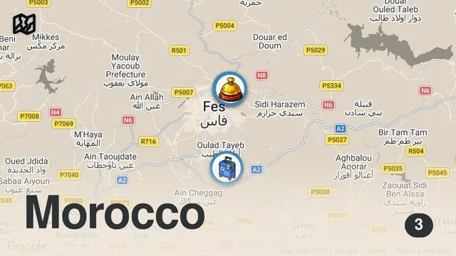 Map of Moroccan Food in Fez!! CHICKEN MOUNTAIN + Street Food Tour in Fez, Morocco!