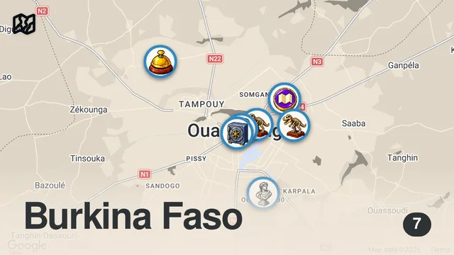 Map of Inside The Country Led By The West’s Most Feared Leader - Ouagadougou, Burkina Faso 🇧🇫