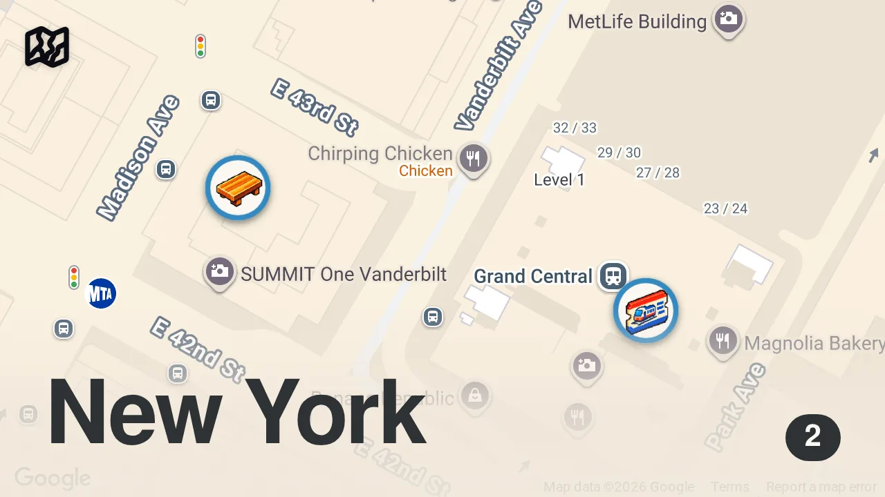 Map of 2 spots from We Spent the Day With a Michelin Sushi Chef at One of NYC’s Best Omakases