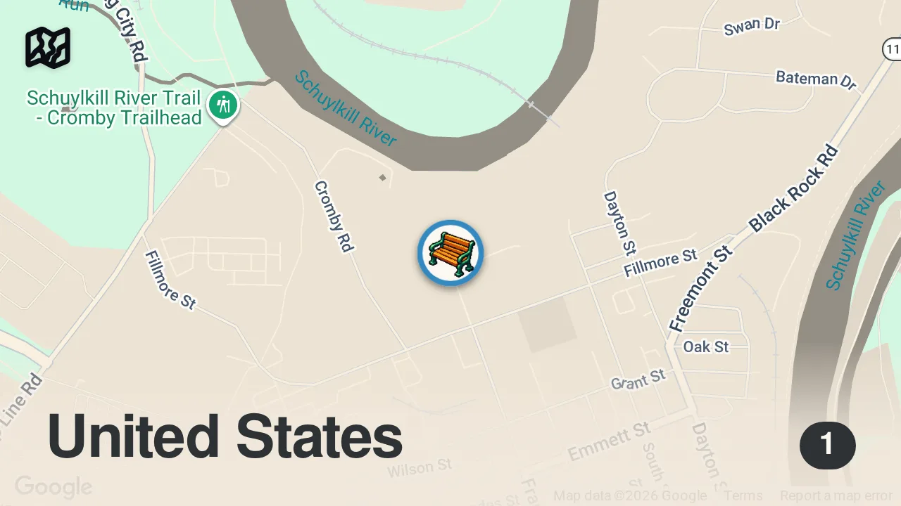 Map of 1 spot from This is a Crab Rangoon Pizza!