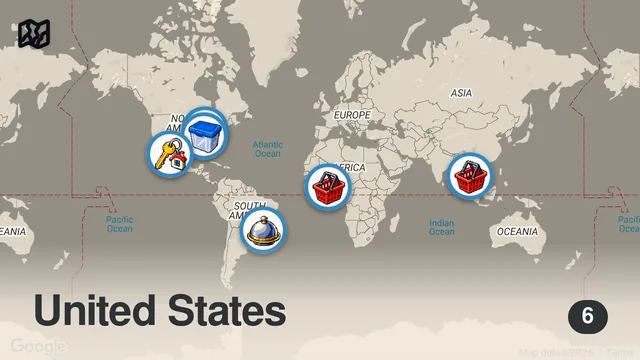 Map of Hottest Locations | Anthony Bourdain: No Reservations | Travel Channel