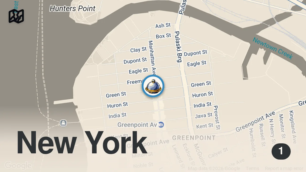 Map of 1 spot from Why the BDSM Fried Chicken Is the Hardest Dish to Get at Wenwen — Brent Meats World