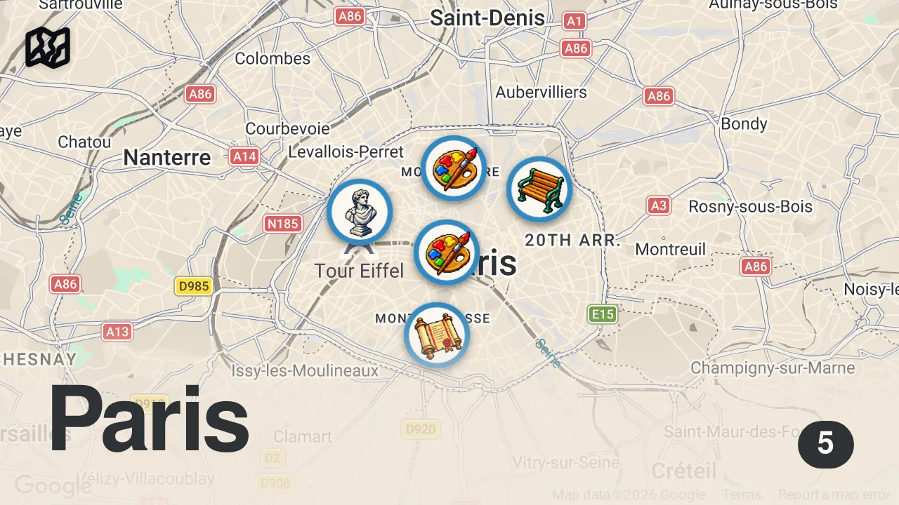 Map of 5 spots from Paris is Full of Collapsing Buildings, Here is Why
