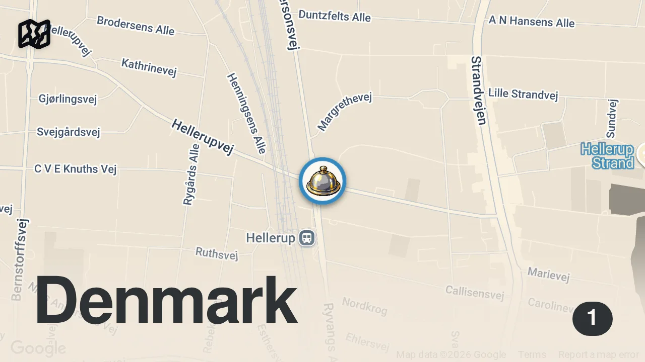 Map of 1 spot from 1 MICHELIN STAR | The Samuel, Copenhagen