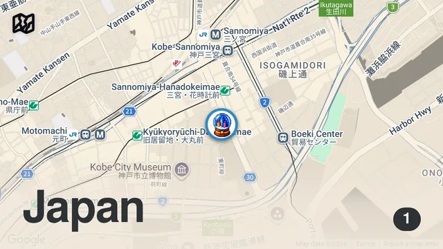 Map of 【100日鍋生活 8日目2軒目 計17軒】忠/神戸/ホルモンしゃぶしゃぶ
