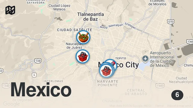 Map of ROMA MEXICO CITY W/ ALANXELMUNDO & RAWVANA | TRAVEL VLOG 4/4