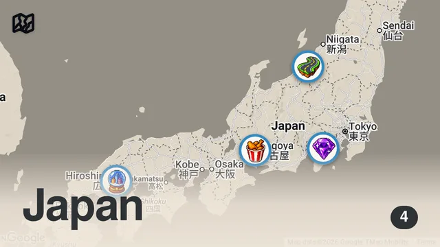 Map of 【2ch有益スレ】ガチで人生変わる！一人旅を楽しむ方法を挙げてけｗ【ゆっくり解説】