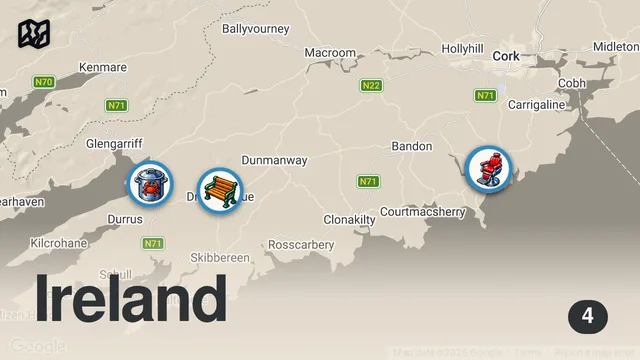 Map of KINSALE CATCH & COOK - BEST FISHING IN IRELAND