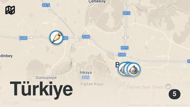 Map of Bursa’da Gidilmesi Gereken 5 Yer #reklam