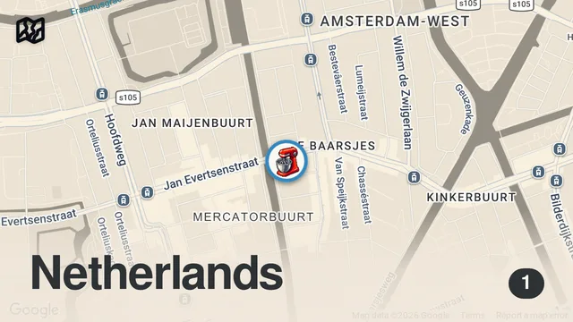 Map of A delicious bakery in Amsterdam: Fort Negen! #quickbites #short #shorts