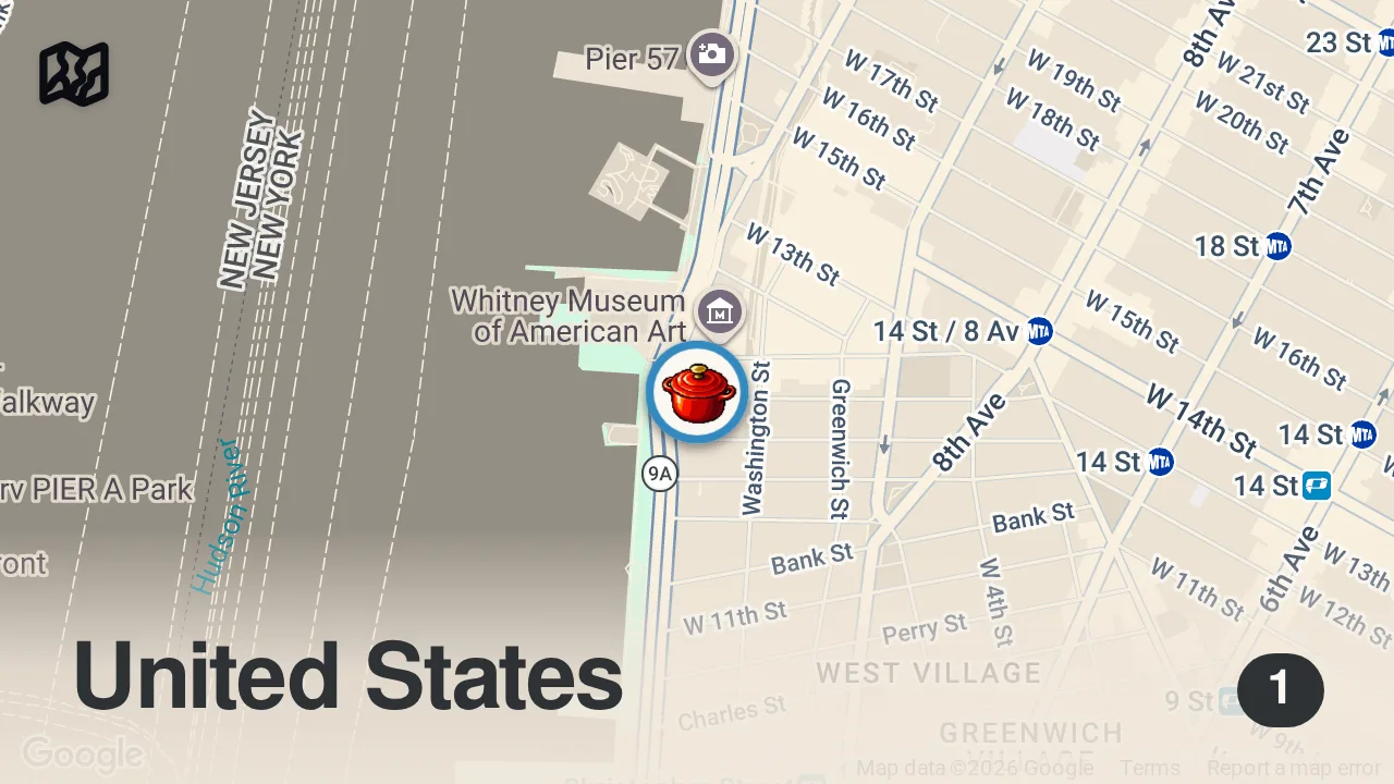 Map of 1 spot from Jonathan Waxman's legendary roast chicken #food #shorts