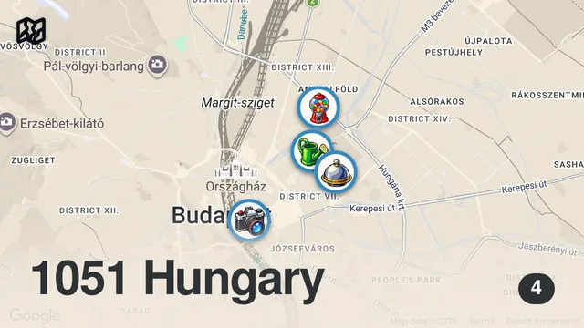 Map of 24H In Budapest - Hungarian Goulash & Christmas Market Street Food!