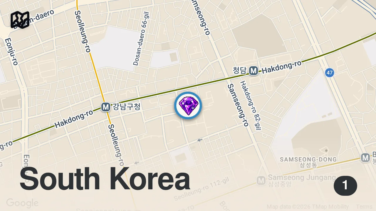Map of 1 spot from DoobyDoBap’s Secret Recipe ($20 Budget Meal Challenge)