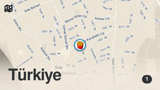 Map of 1 ŞİŞ İÇİN 4 KUZU KESİYORUZ!!!
