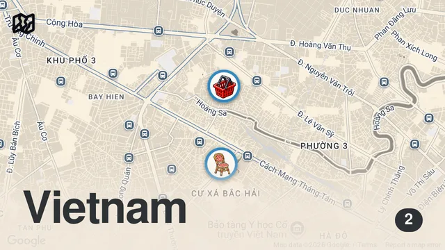 Map of I Went to Saigon for the Food!! 🇻🇳