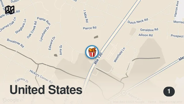 Map of Trying Some of The Best Fried Chicken In New Jersey, Chicken Holiday In Bridgewater NJ
