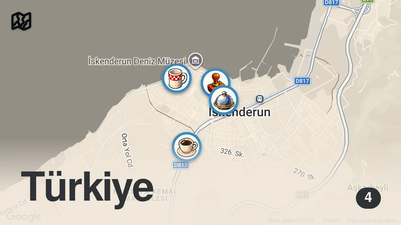 Map of 4 spots from 3 SAATTE 6000 TL SERİSİ!!!