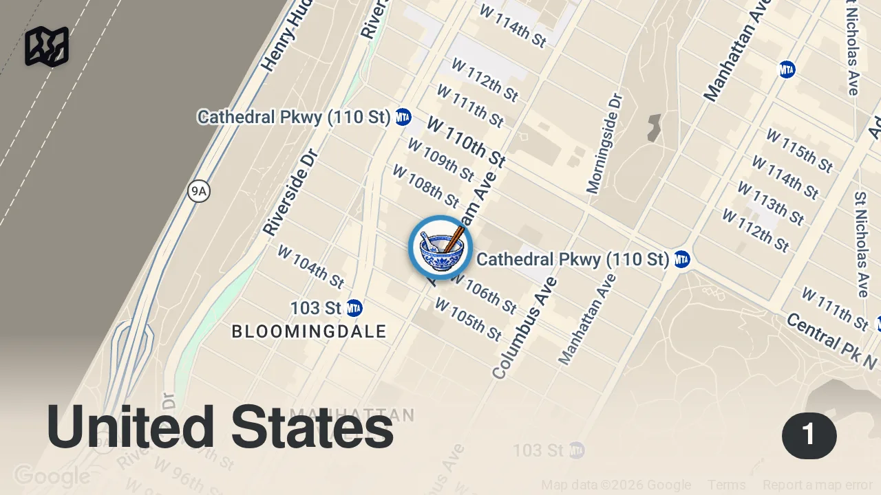 Map of 1 spot from This is where Vietnamese people eat Vietnamese food in New York City