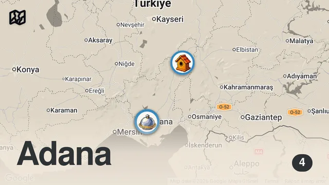 Map of 3 SAATTE 6000 TL SERİSİ ADANA!!!