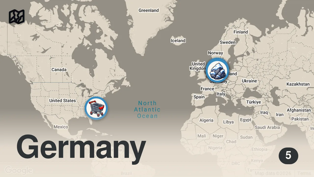 Map of 5 spots from CHASE Wildcard UNTRAINIERT – schaff ich das überhaupt?