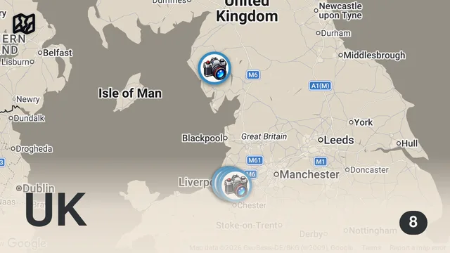 Map of PERFECT DAY IN LIVERPOOL ENGLAND