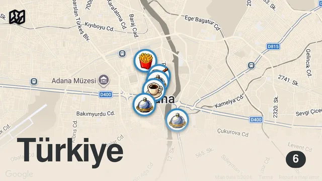 Map of 3 SAATTE 6000 TL SERİSİ ADANA!!!