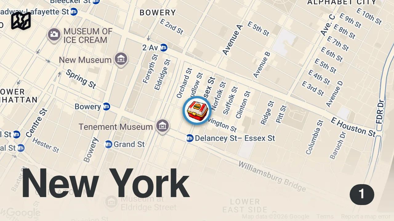 Map of 1 spot from The Man Who Quit Wall Street to Flip Burgers | On The Line | Bon Appétit