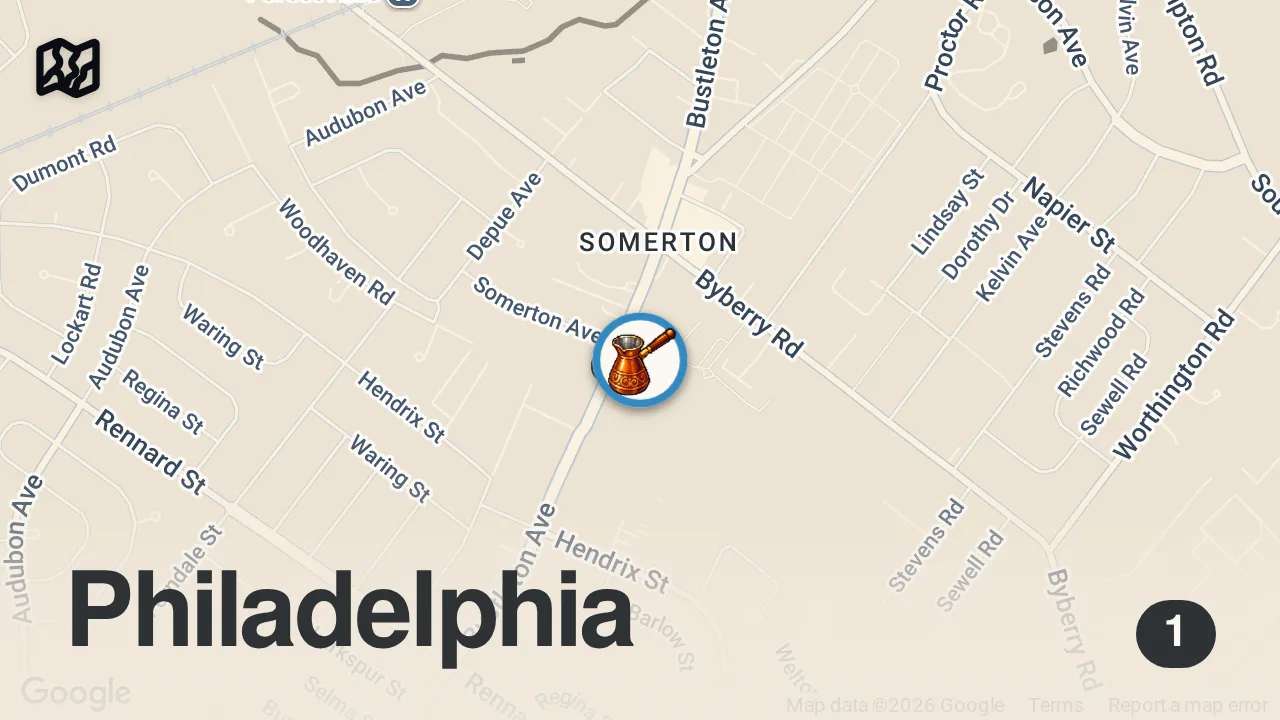 Map of 1 spot from Trying Turkish food for the first time!๐๐คฏ๐ฅ @masalcafeandrestaurant