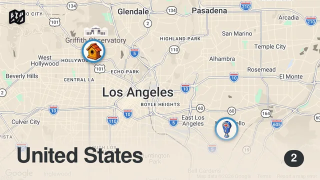 Map of Thai Town in Hollywood: Songkran 2014