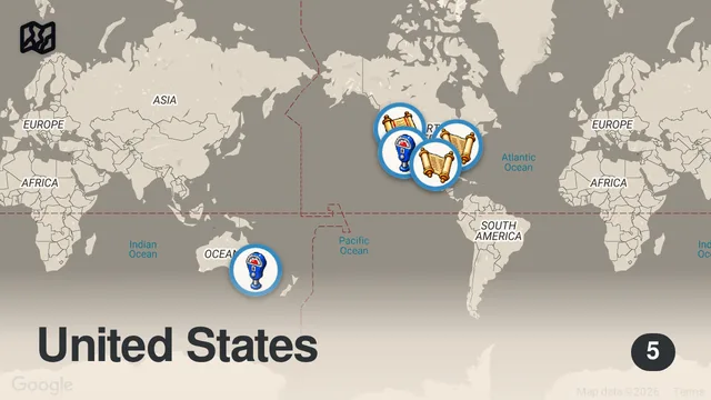 Map of Bone-Chilling Paranormal Encounters from Season 15 | Ghost Hunters | Travel Channel