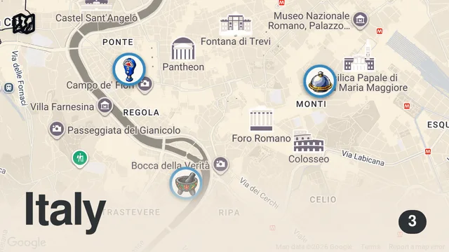 Map of I Went To All The Best Bars In Rome
