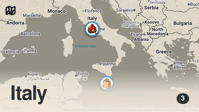 Map of PIZZA By Slice In ROME - Amazing Italian Street Food
