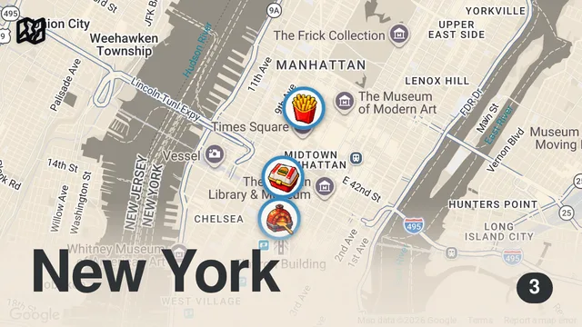 Map of Amerikada New Yorkta Gece Lezzetleri 🇺🇸 #1