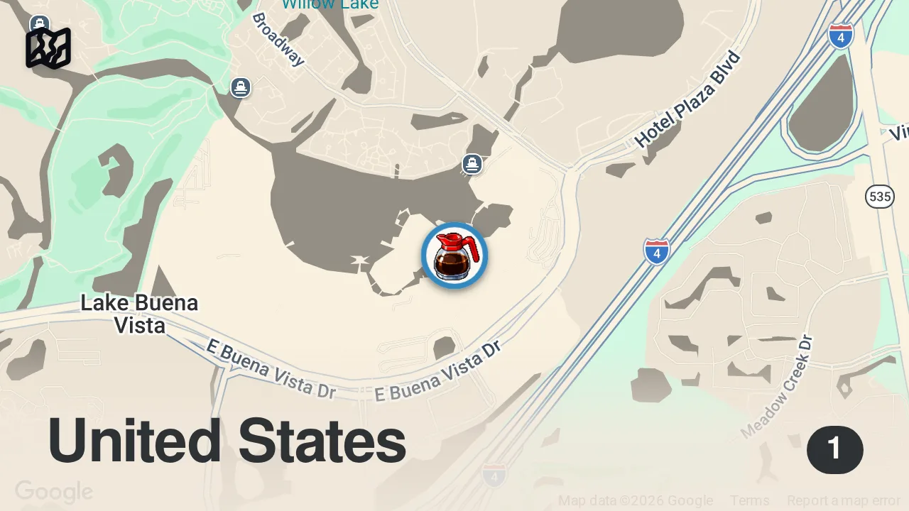 Map of 1 spot from Eating at SKETCY Restaurants For 24 Hours...(South Florida)