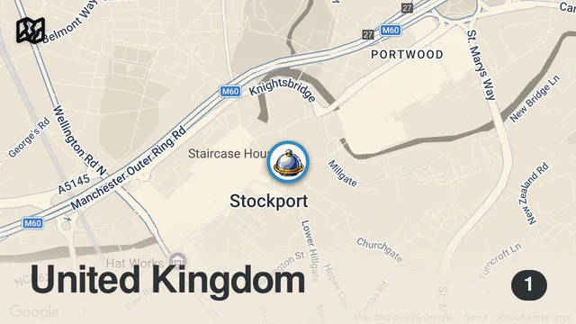 Map of La Capilla Blackshaws Stockport