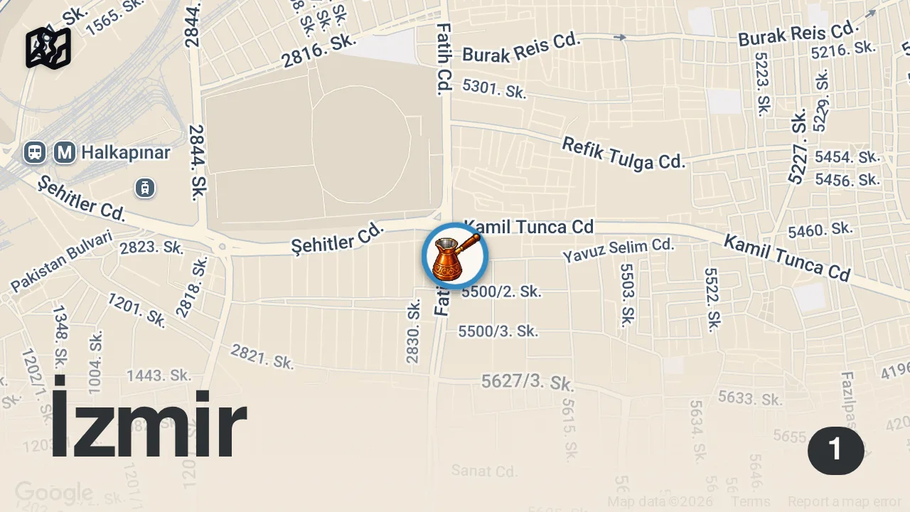 Map of 1 spot from We Tried Master Zaim's Legendary "Painful as Life" Stew! #quickbites #short #shorts
