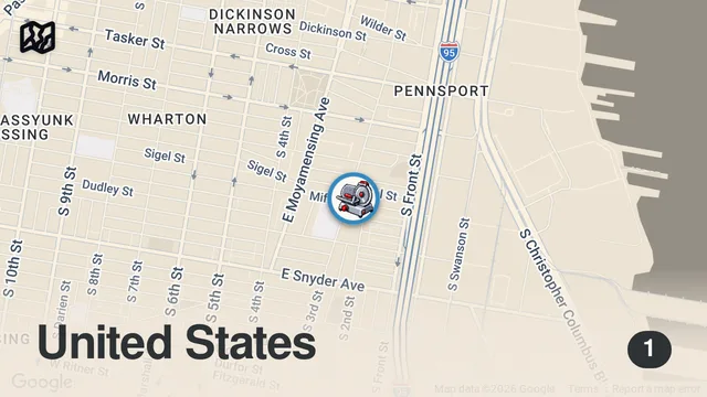 Map of Philly’s best sandwich shop!