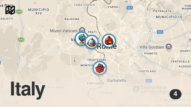 Map of Eating in Rome Like a Local!! Italy's Most Authentic Food Tour!!