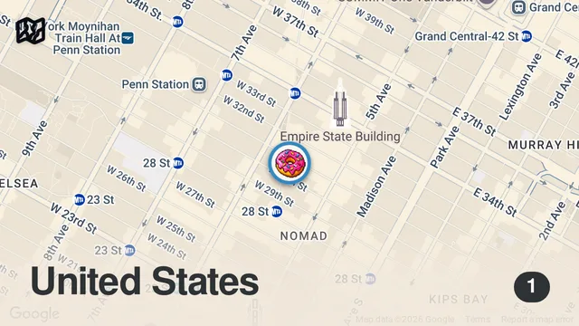 Map of This is one of our favorite donut shops in NYC. 🍩🔥🤤So unique and delicious. #DEVOURPOWER