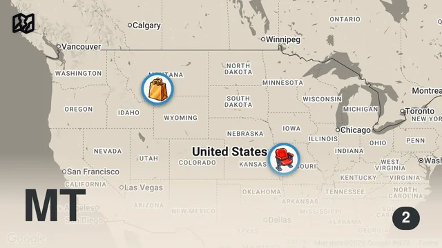 Map of Exploring the Heartland: Food, Rituals, & Stories | Anthony Bourdain: No Reservations