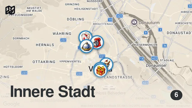 Map of 24H In VIENNA - Ultimate Austrian Food Tour - From Leberkäse to Schnitzel