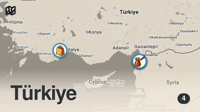 Map of 3 SAATTE 1000 TL SERİSİ!!! @KÂFHÂYÂÂYNSÂD19
