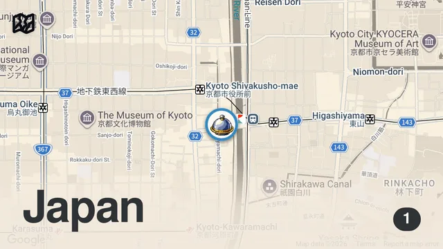 Map of Treat Yourself To The BEST Halal Foods in Kyoto!