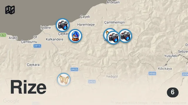 Map of Rize'de Bir Günde Gezilecek Yerler l Rize Gezisi - Karadeniz Turu ~97